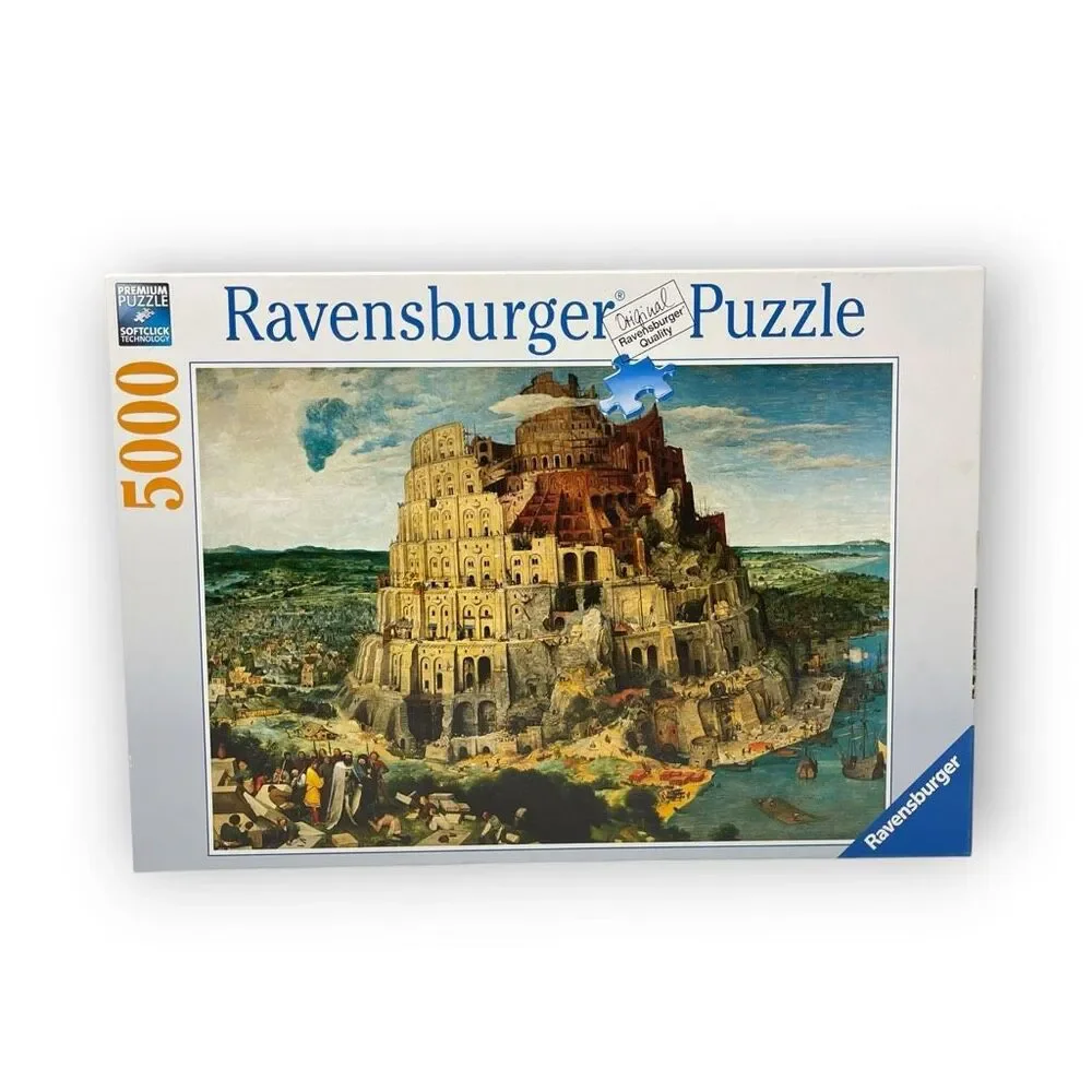 Ravensburger Puzzle 5000 Piece The Tower Of Babel Brueghel Elder 174232 New 2006